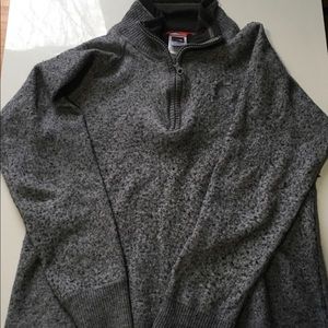 half zip up jacket gray the north face size M men
